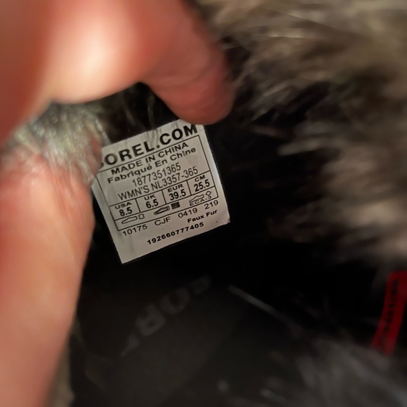 Like NEW SOREL Joan Of Arctic Next Faux Fur Waterproof Snow Boot In Sage - Picture 9 of 9